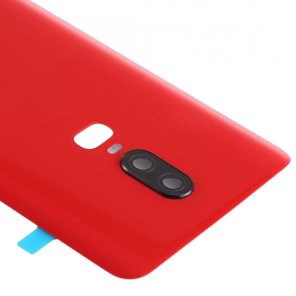 Smooth Surface Battery Back Cover for OnePlus 6(Red) Other Replacement Parts OnePlus 6